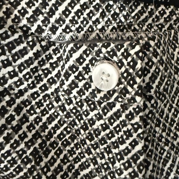 Insight New York PANTS, Tetris Dot Black & White Patterned Size 8 - Picture 16 of 16